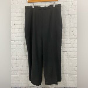 Collections For Le Suit Womens Plus Size 14 Black Fully Lined Wide Leg Pants